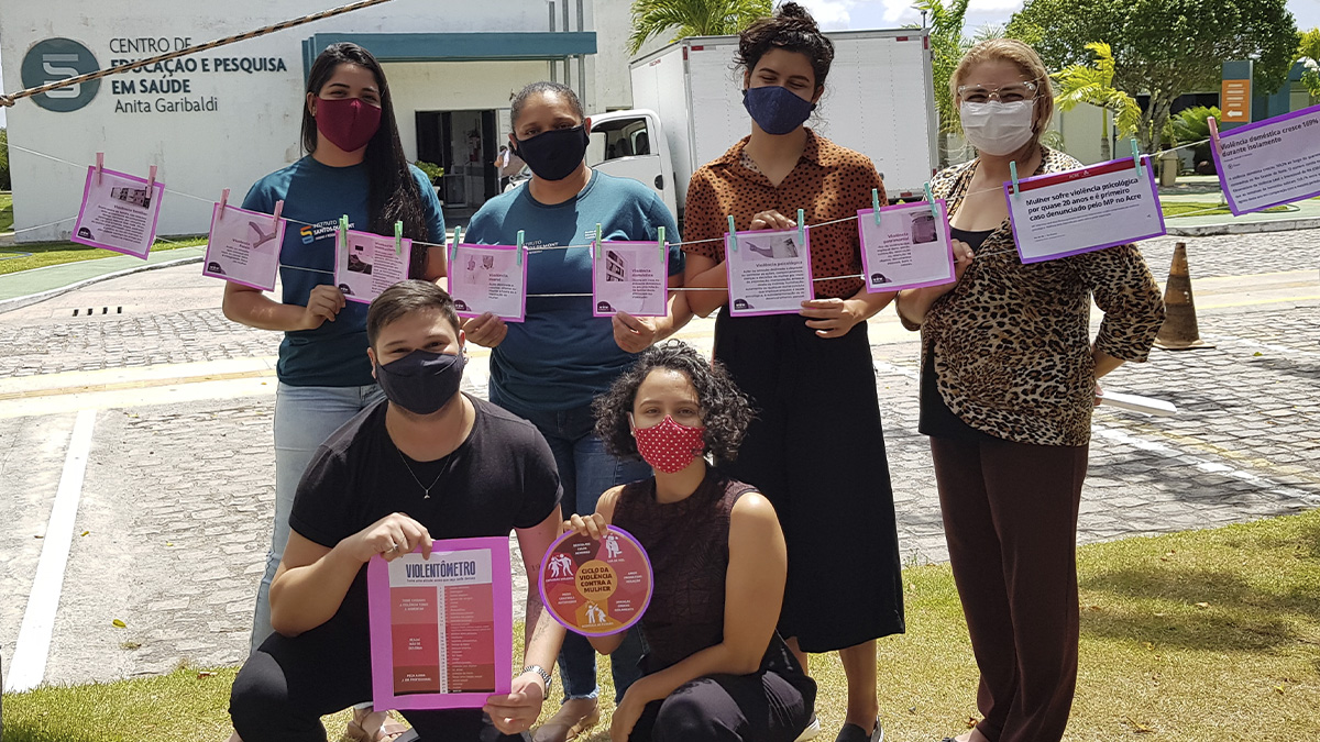 Violência contra a mulher - ação do Anita_ISD em Macaíba RN