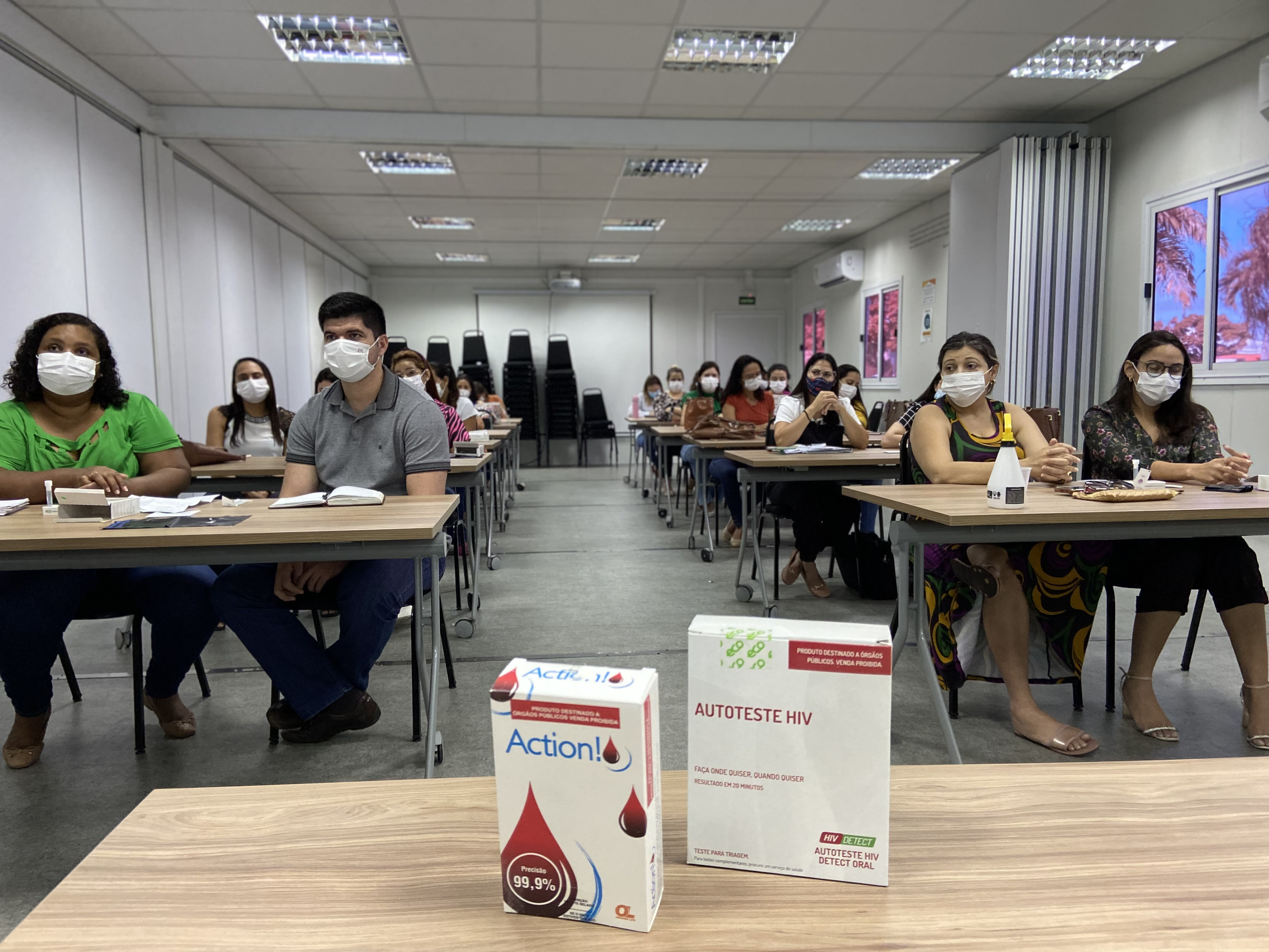 ISD prepara profissionais de saúde para oferta de autoteste de HIV em Macaíba - Foto Ascom ISD