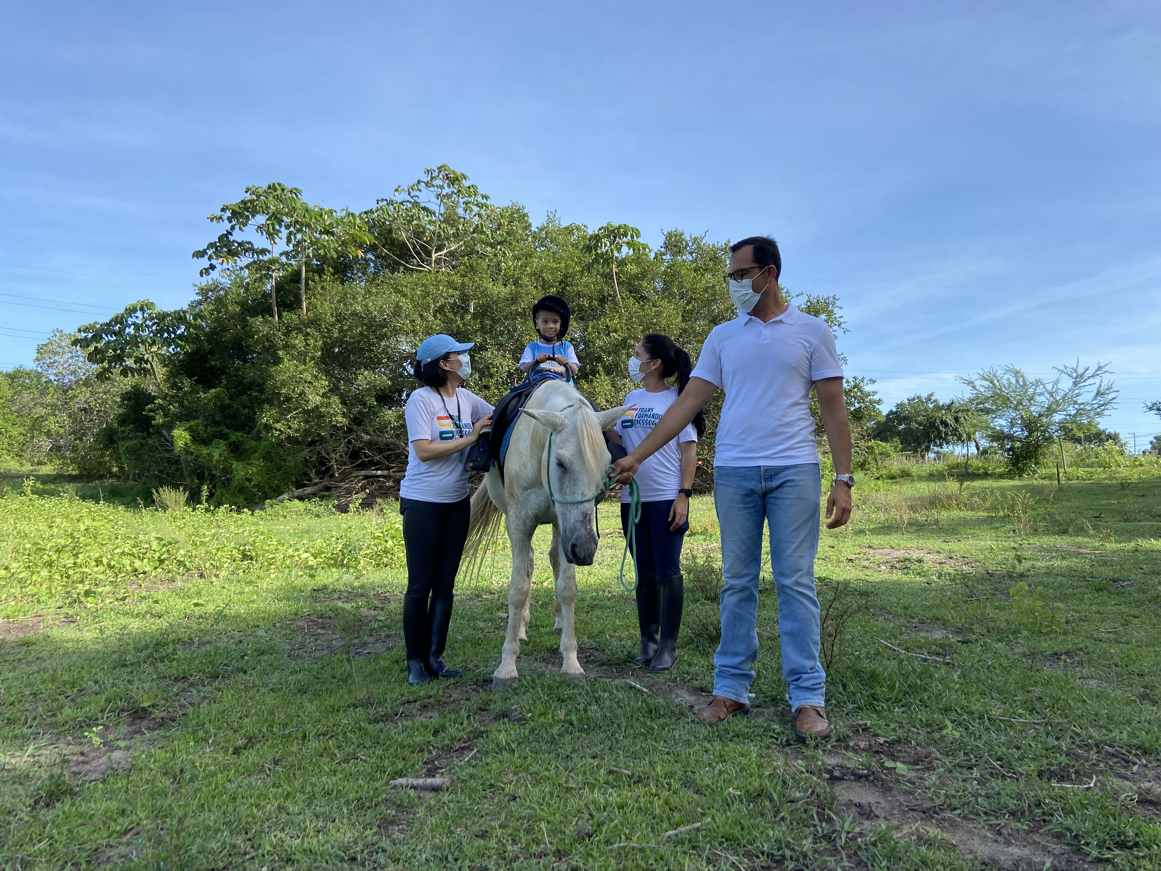 ISD recebe cavalos doados pela Ande Brasil e ABQM para uso na equoterapia - Foto Ascom ISD